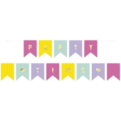 Grinalda personalizável pastel