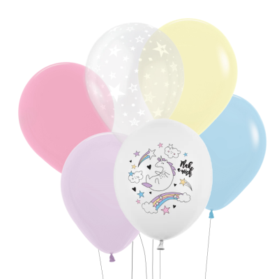 Bouquet 6 balões Unicórnio