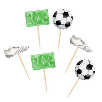 Cupcake toppers Futebol