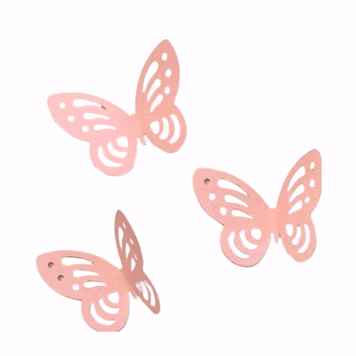12 Borboletas Rosa bebé