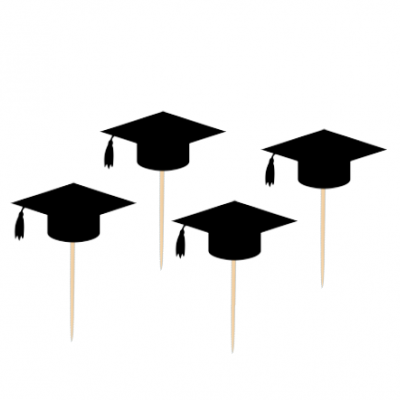 12 Cupcake toppers Graduação
