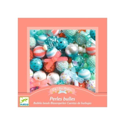 Kit de joias com contas de bolhas - prata