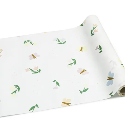 Corredor de mesa Flores e borboletas