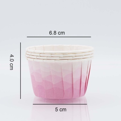 Formas Cupcake Marmoreado Rosa