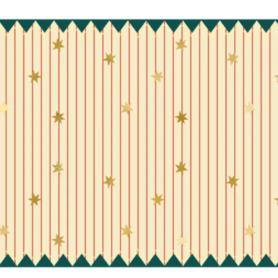 Toalha de mesa de papel Riscas finas com estrelas