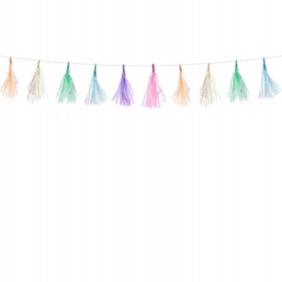 Mini tassel pastel iridiscente