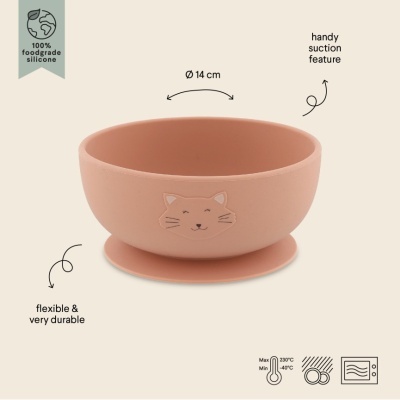 Taça silicone com ventosa Mrs. Cat