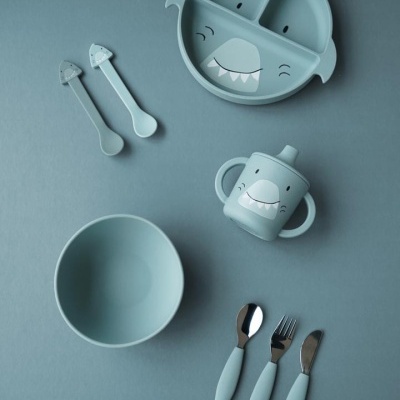 Taça silicone com ventosa Mr. Shark