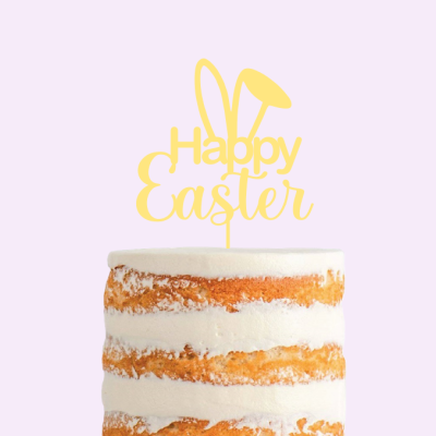 Topo de bolo Happy Easter