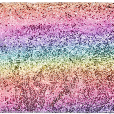 Corredor de lantejoulas, mistura de cores