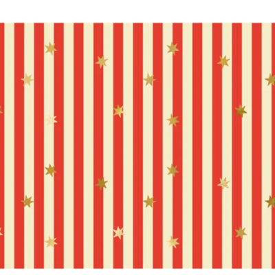 Toalha de mesa de papel Riscas com estrelas