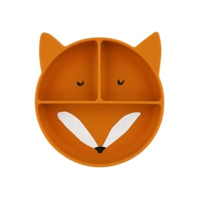 Prato de silicone com ventosa Mr. Fox