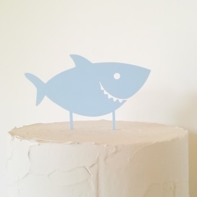 Topo de bolo Tubarão