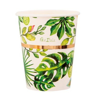 8 Copos Golden Jungle