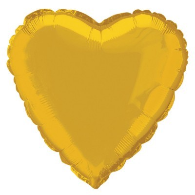 Balão Coração Dourado  46cm