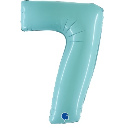 Balão 7 Azul bebé mentolado