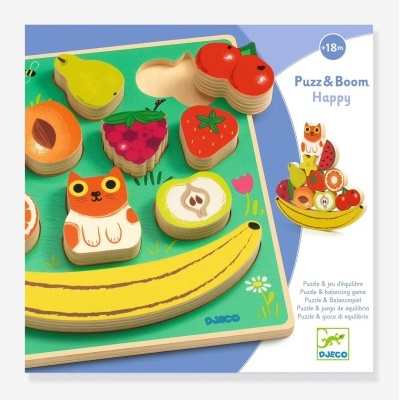 Puzzle para encaixar e jogo de equilíbrio "Puzz & Boom Happy"