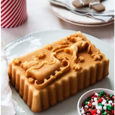 Forma bundt trenó Pai Natal - Nordic Ware