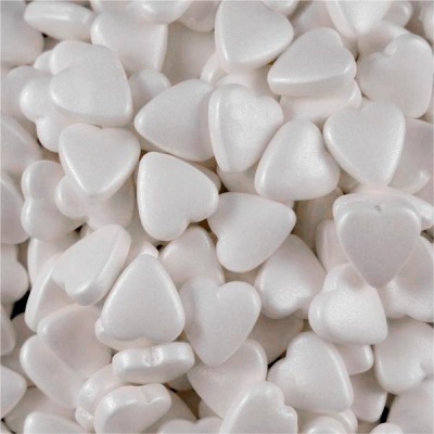 Corações 3D Brancos