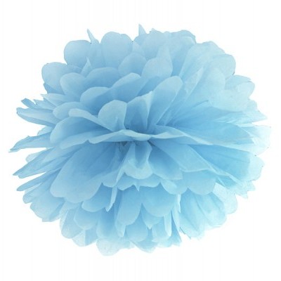 Pompom 40cm Azul