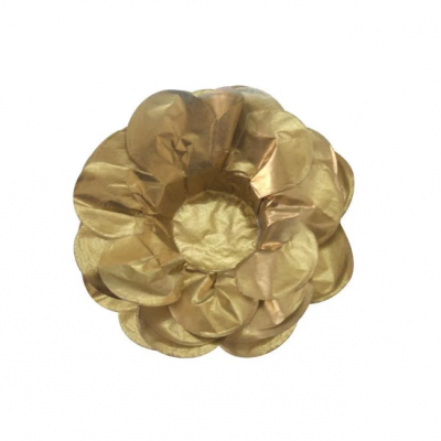Forminhas flor de seda Ouro