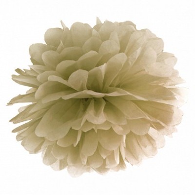 Pompom 40cm Dourado