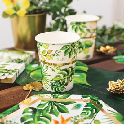 8 Copos Golden Jungle