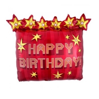 Balão 'Happy Birthday' Minecraft