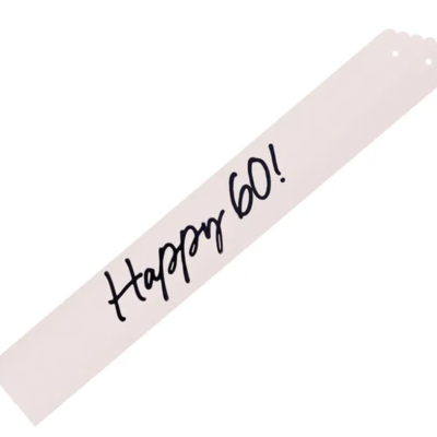 Faixa Aniversário Happy 60th