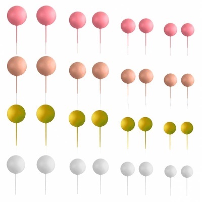 Conjunto de 32 Bolas decorativas- Rosa