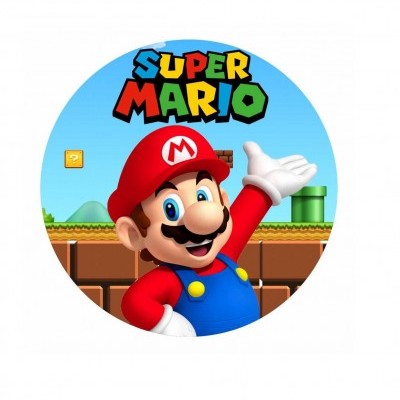 Impressão comestível Super Mário