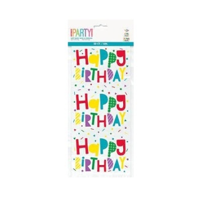 Sacos de oferta Happy birthday colorido
