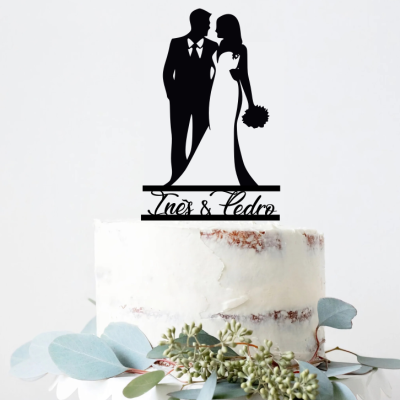 Topo de bolo Casamento personalizável