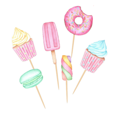 Cupcake toppers Candy