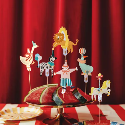 Toppers de cupcake de circo