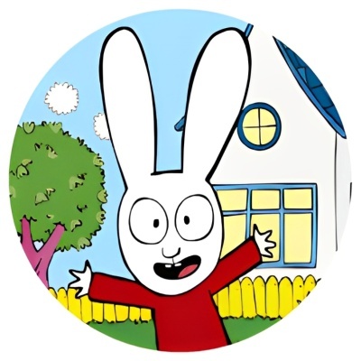 Impressão comestível redonda Coelho Simão