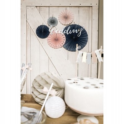 Rosetas mix rosa e cinza x5