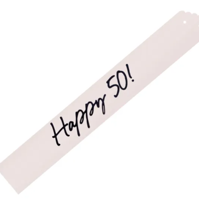 Faixa Aniversário Happy 50th