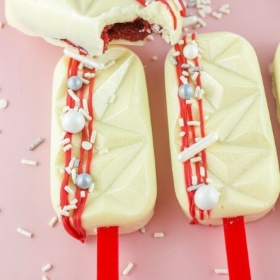 Paus para gelados | Cakesicles - Vermelho