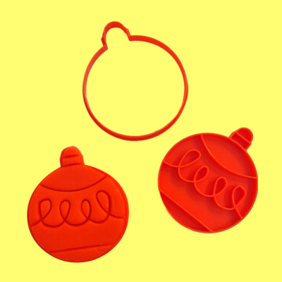 Cortador e stamp Bola de Natal
