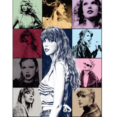 Impressão comestível retangular Taylor Swift