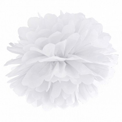Pompom 40cm Branco
