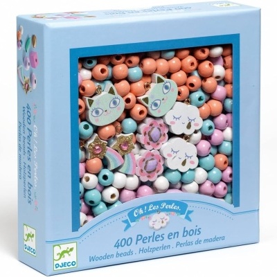 Contas de Madeira- Arco Iris