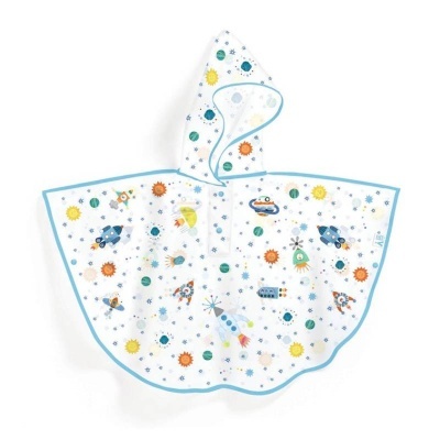 Capa de chuva Gato Espaço 5-7 anos