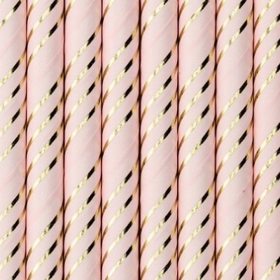 10 Palhinhas Rosa Claro