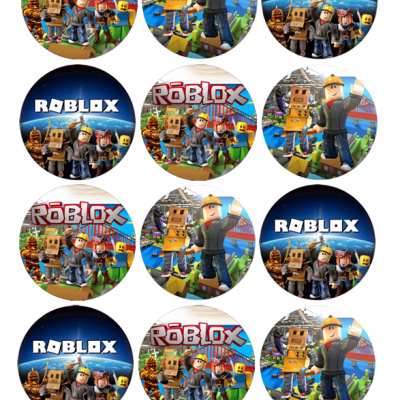 Impressão comestível Bolachas/Cupcakes Roblox