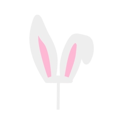 Topo de bolo Orelhas Coelho