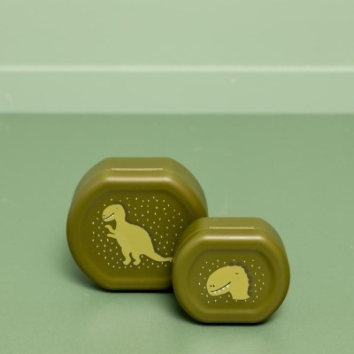 Caixa de lanche com clipe - 2pcs - Mr. Dino