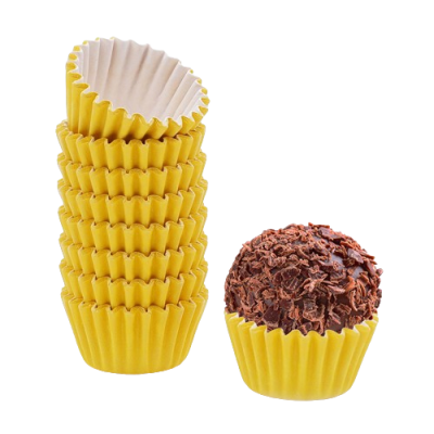 Forma Brigadeiro Lisa nº5  Amarelo ouro