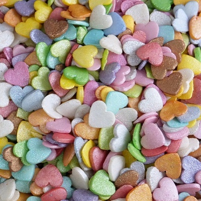Corações Coloridos Médios 55g